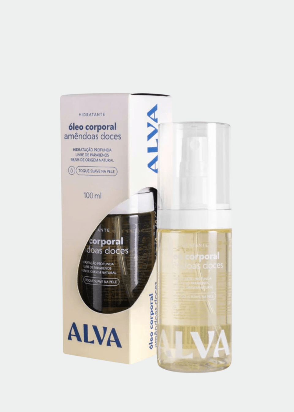 Óleo Corporal Hidratante de Amêndoa Doce Alva - 100ml